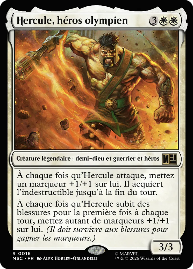 Hercule, héros olympien — Marvel Super Heroes Commander — Magic: The Gathering