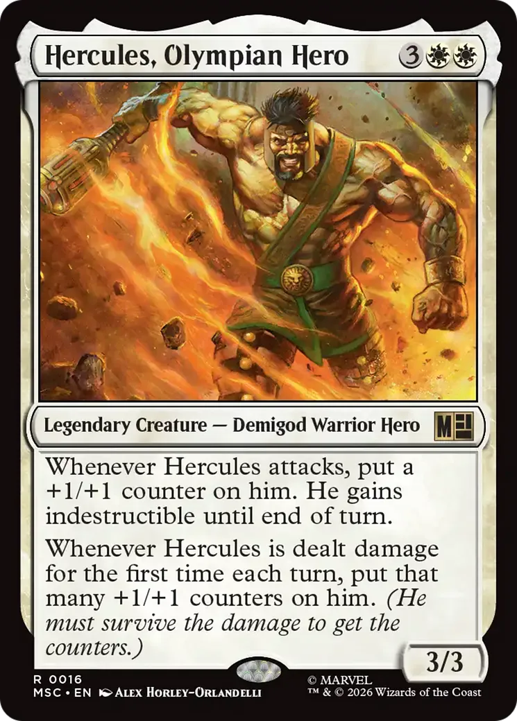 Hercule, héros olympien — Marvel Super Heroes Commander — Magic: The Gathering
