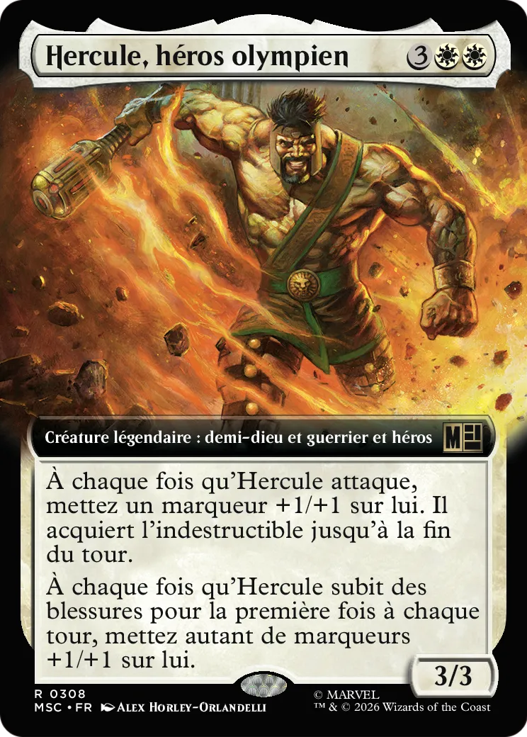 Hercule, héros olympien — Marvel Super Heroes Commander — Magic: The Gathering