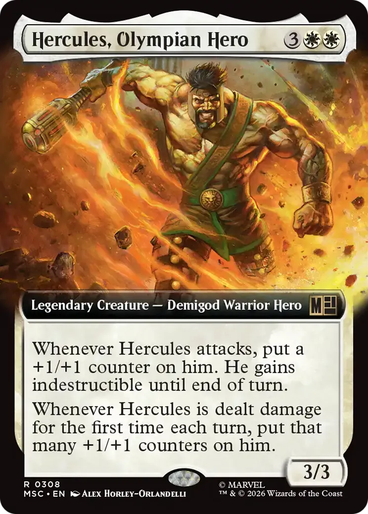 Hercules, Olympian Hero — Marvel Super Heroes Commander — Magic: The Gathering