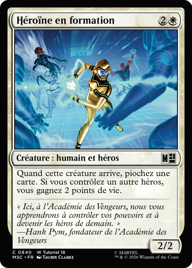 Héroïne en formation — Marvel Super Heroes Commander — Magic: The Gathering