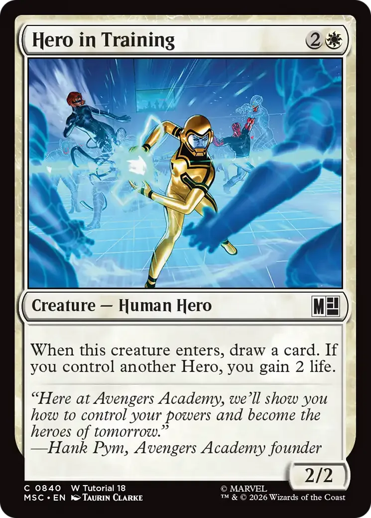 Hero in Training — Marvel Super Heroes Commander — Magic: The Gathering