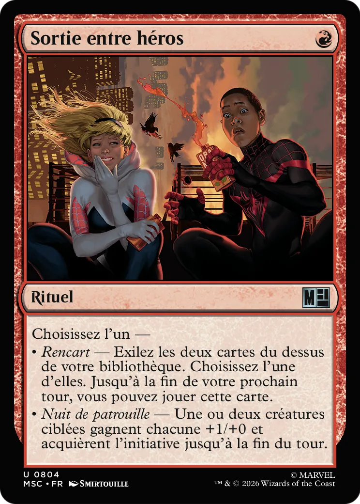 Sortie entre héros — Marvel Super Heroes Commander — Magic: The Gathering