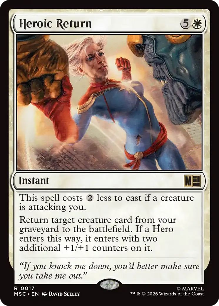 Heroic Return — Marvel Super Heroes Commander — Magic: The Gathering