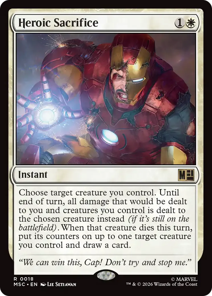 Sacrifice héroïque — Marvel Super Heroes Commander — Magic: The Gathering