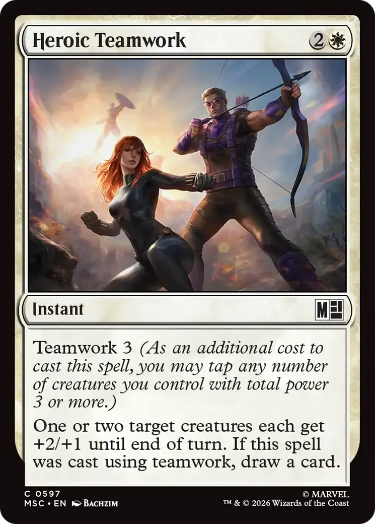Heroic Teamwork — Marvel Super Heroes Commander — Magic: The Gathering