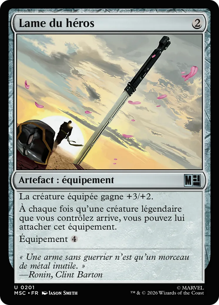 Lame du héros — Marvel Super Heroes Commander — Magic: The Gathering