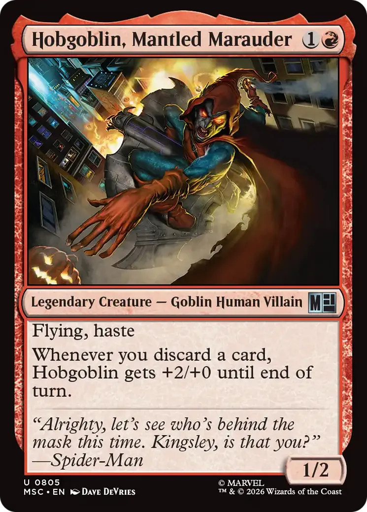 Hobgoblin, Mantled Marauder — Marvel Super Heroes Commander — Magic: The Gathering