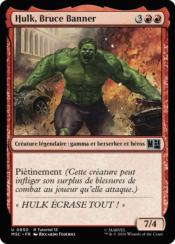 Hulk, Bruce Banner — Marvel Super Heroes Commander — Magic: The Gathering