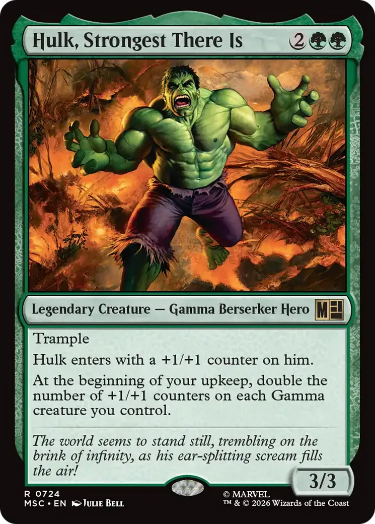 Hulk, Strongest There Is — Marvel Super Heroes Commander — Magic: The Gathering