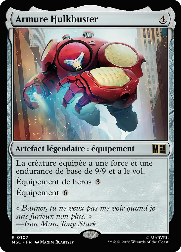Armure Hulkbuster — Marvel Super Heroes Commander — Magic: The Gathering