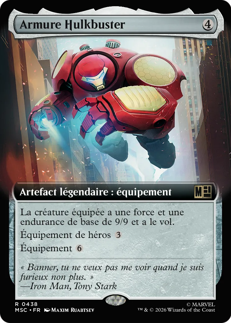 Armure Hulkbuster — Marvel Super Heroes Commander — Magic: The Gathering