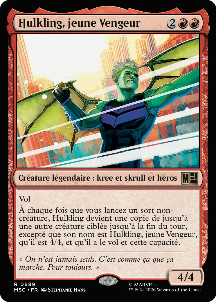 Hulkling, jeune Vengeur — Marvel Super Heroes Commander — Magic: The Gathering