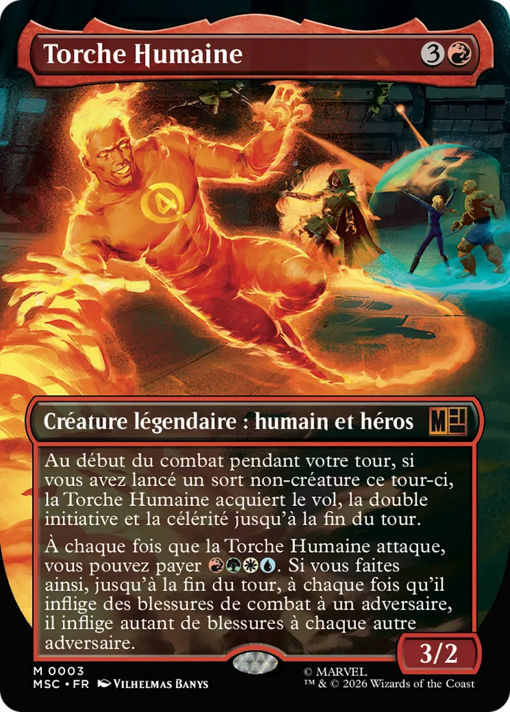 Torche Humaine — Marvel Super Heroes Commander — Magic: The Gathering