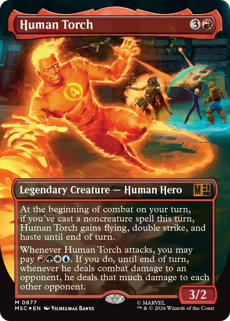 Human Torch — Marvel Super Heroes Commander — Magic: The Gathering