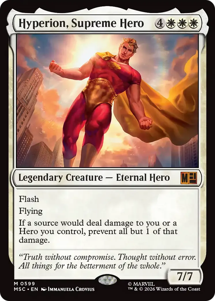 Hyperion, Supreme Hero — Marvel Super Heroes Commander — Magic: The Gathering