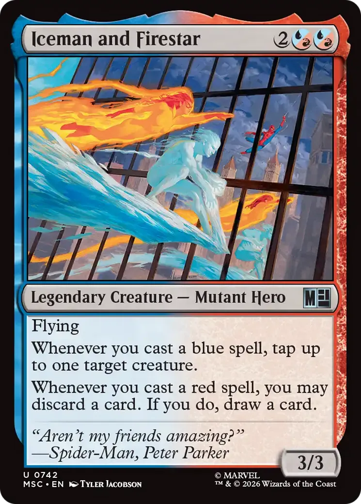 Iceman and Firestar — Marvel Super Heroes Commander — Magic: The Gathering