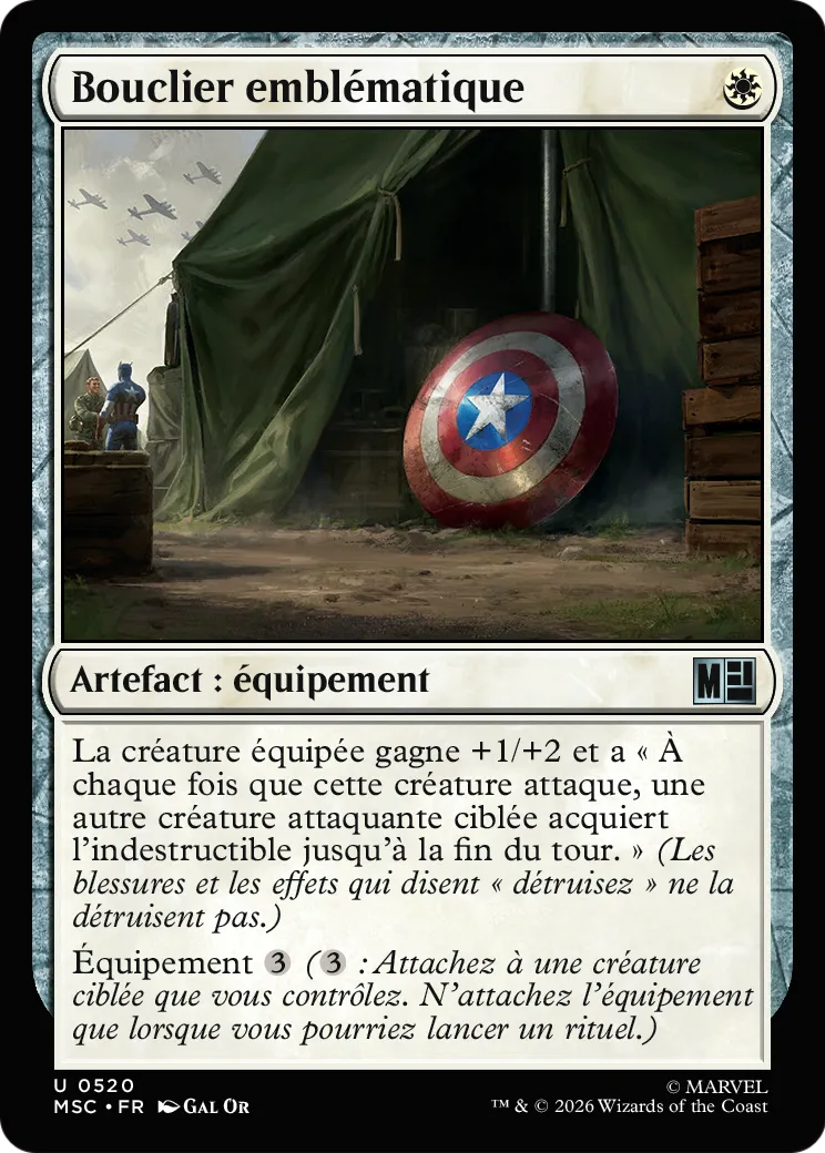 Bouclier emblématique — Marvel Super Heroes Commander — Magic: The Gathering