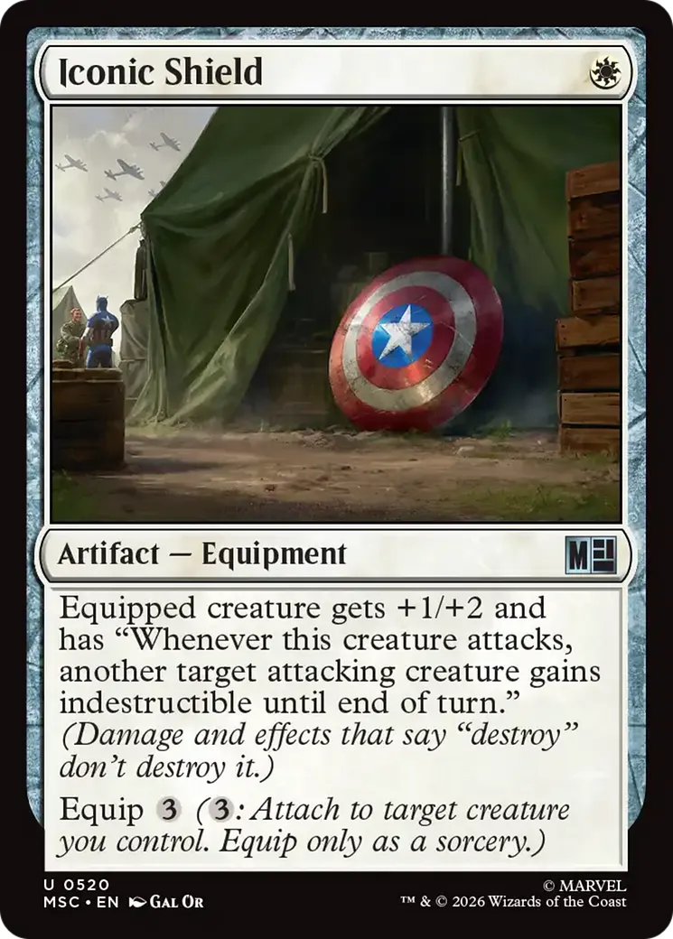 Bouclier emblématique — Marvel Super Heroes Commander — Magic: The Gathering