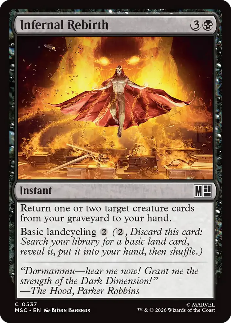 Renaissance infernale — Marvel Super Heroes Commander — Magic: The Gathering