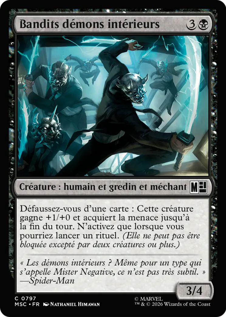 Bandits démons intérieurs — Marvel Super Heroes Commander — Magic: The Gathering