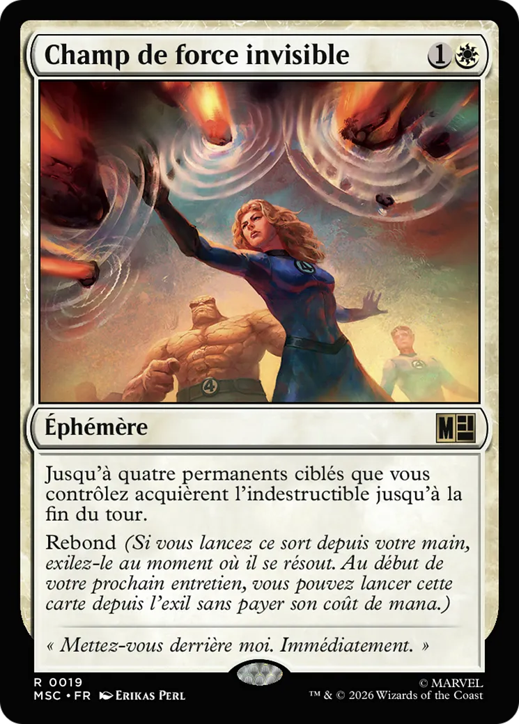Champ de force invisible — Marvel Super Heroes Commander — Magic: The Gathering
