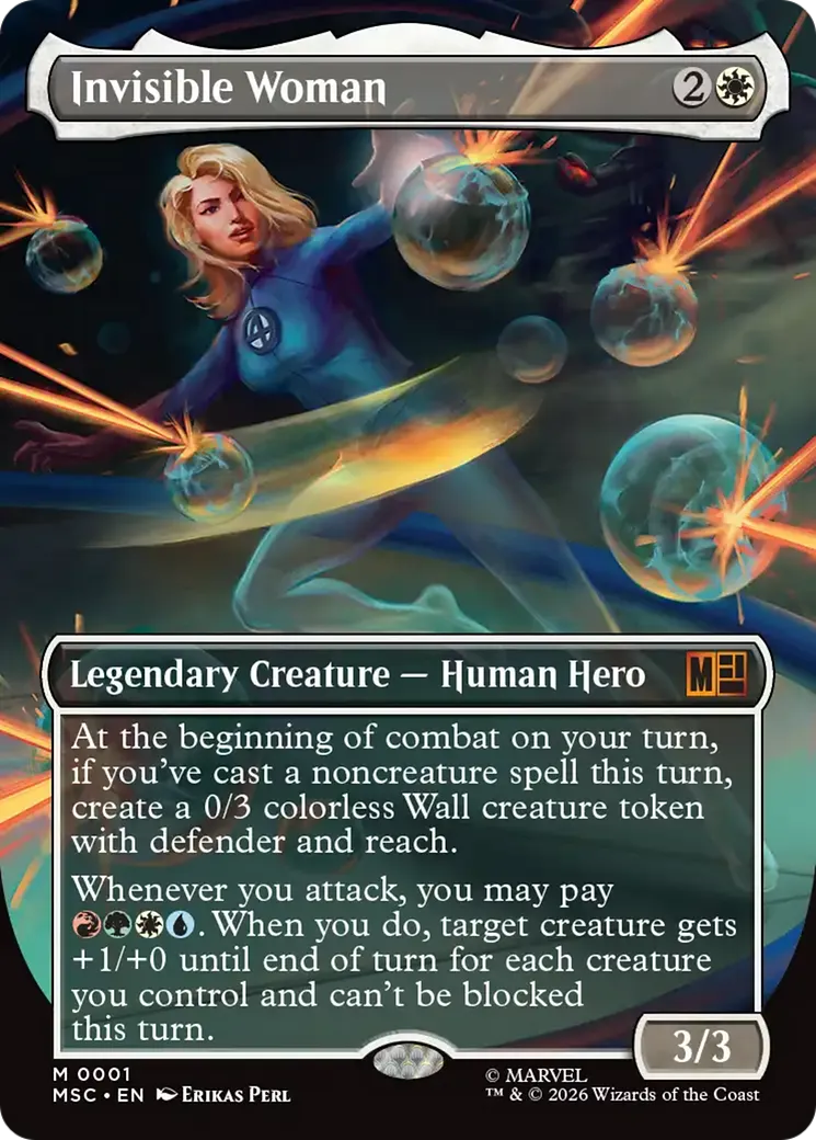 Invisible Woman — Marvel Super Heroes Commander — Magic: The Gathering