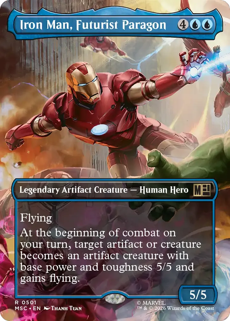 Iron Man, Futurist Paragon — Marvel Super Heroes Commander — Magic: The Gathering