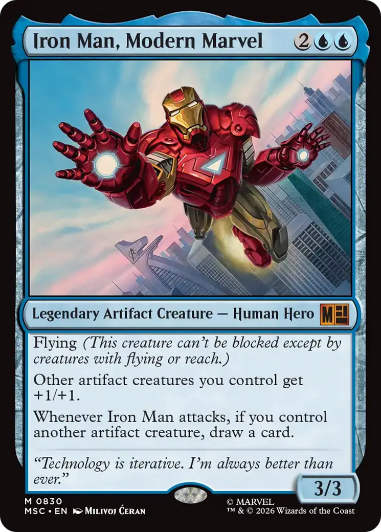 Iron Man, Modern Marvel — Marvel Super Heroes Commander — Magic: The Gathering