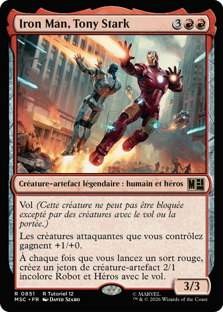 Iron Man, Tony Stark — Marvel Super Heroes Commander — Magic: The Gathering
