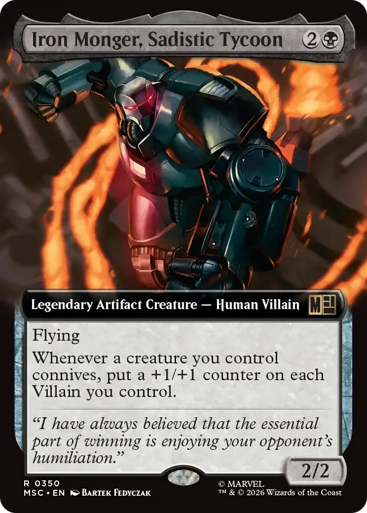 Iron Monger, magnat sadique — Marvel Super Heroes Commander — Magic: The Gathering