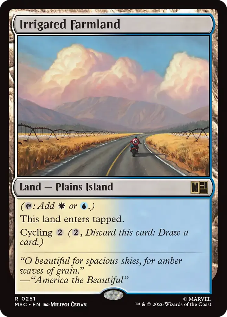 Terres arables irriguées — Marvel Super Heroes Commander — Magic: The Gathering
