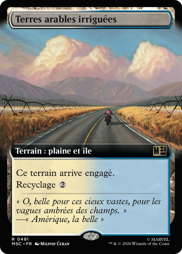 Terres arables irriguées — Marvel Super Heroes Commander — Magic: The Gathering