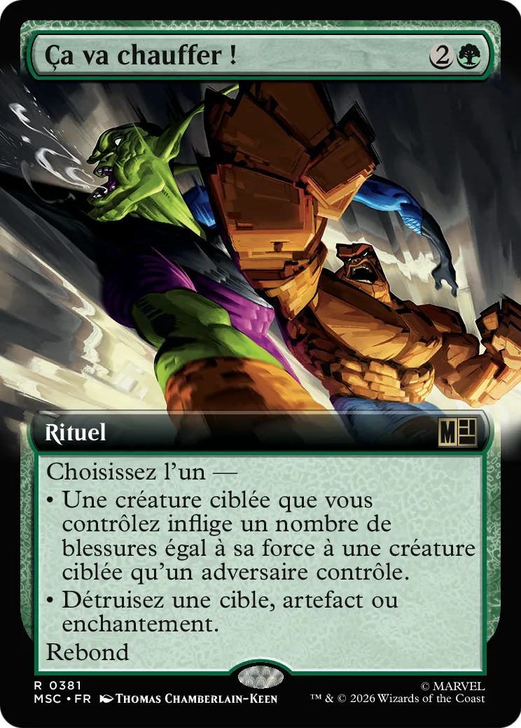 Ça va chauffer ! — Marvel Super Heroes Commander — Magic: The Gathering