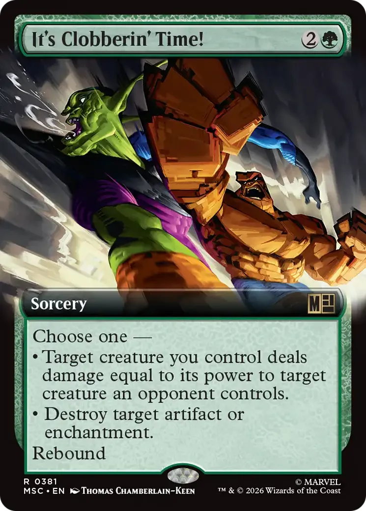 It's Clobberin' Time! — Marvel Super Heroes Commander — Magic: The Gathering