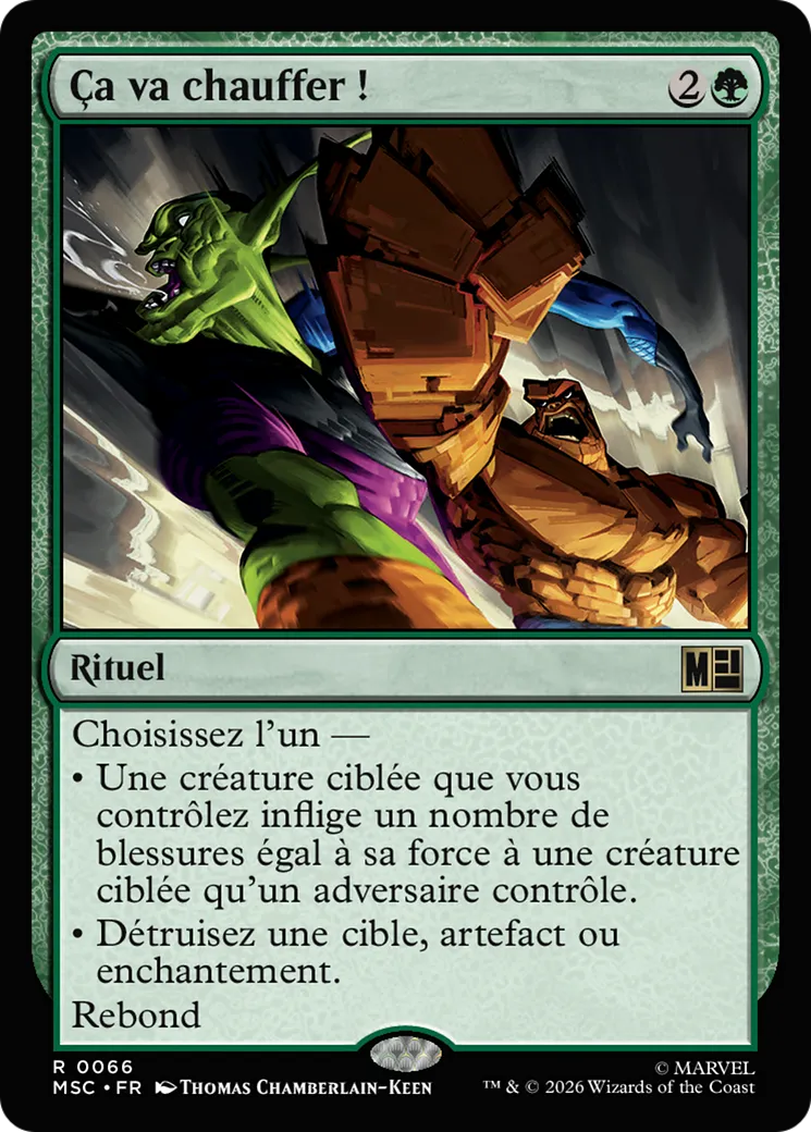 Ça va chauffer ! — Marvel Super Heroes Commander — Magic: The Gathering