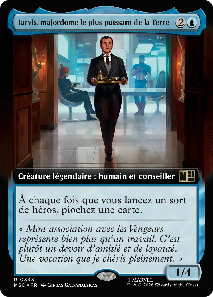 Jarvis, majordome le plus puissant de la Terre — Marvel Super Heroes Commander — Magic: The Gathering