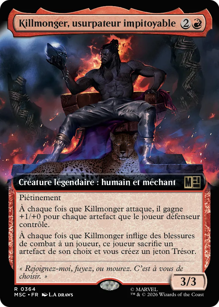 Killmonger, usurpateur impitoyable — Marvel Super Heroes Commander — Magic: The Gathering