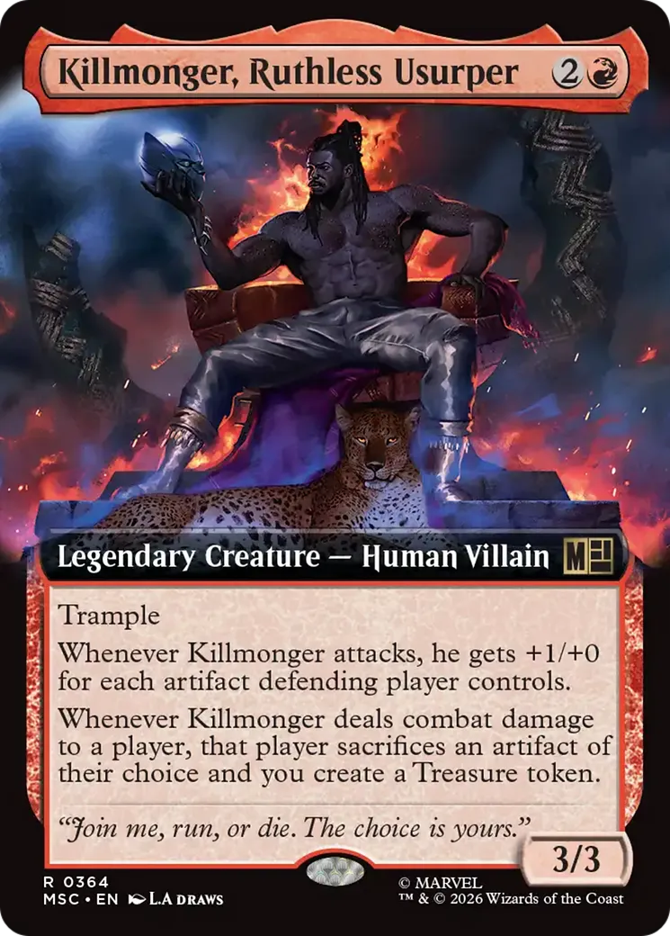 Killmonger, Ruthless Usurper — Marvel Super Heroes Commander — Magic: The Gathering