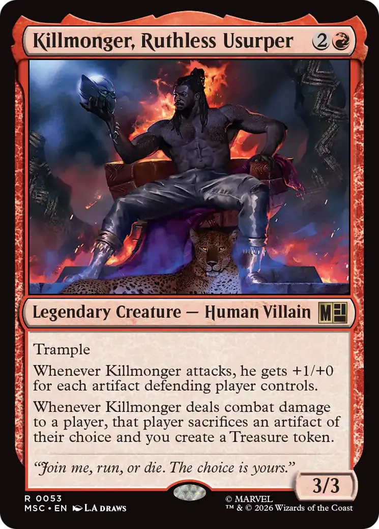 Killmonger, Ruthless Usurper — Marvel Super Heroes Commander — Magic: The Gathering