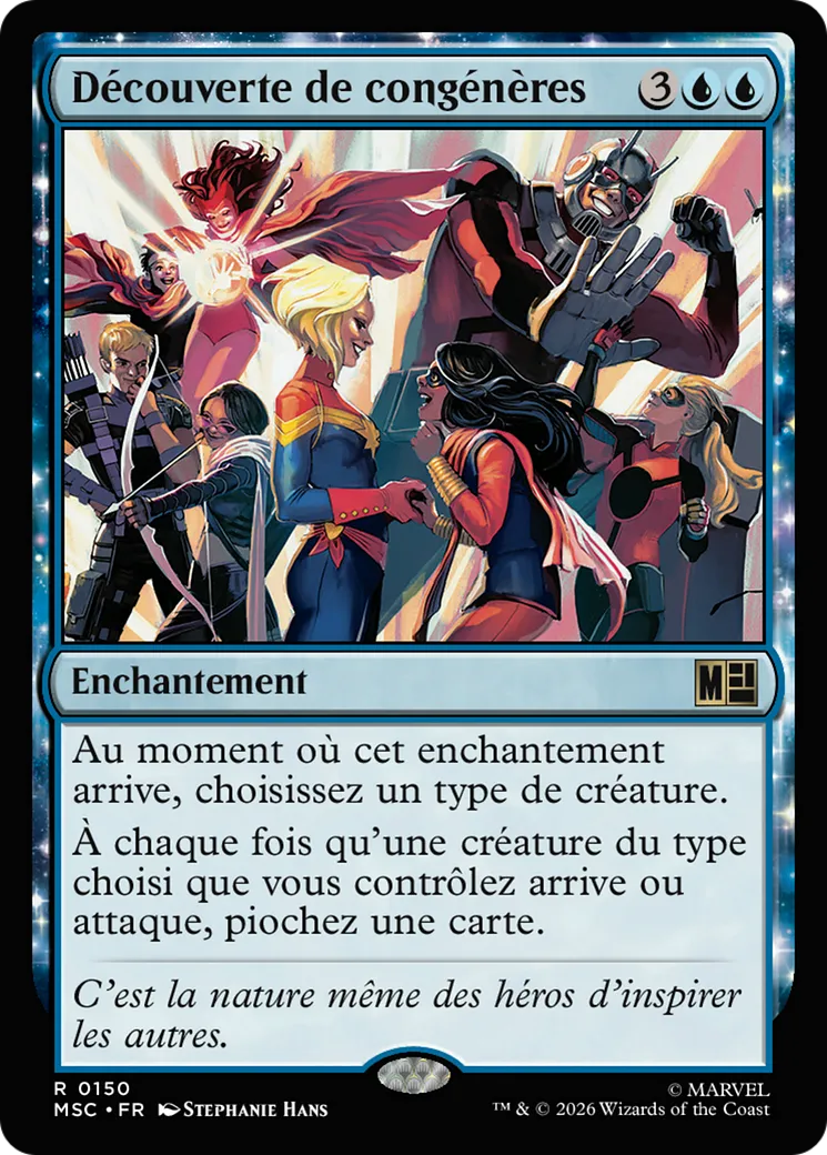 Découverte de congénères — Marvel Super Heroes Commander — Magic: The Gathering