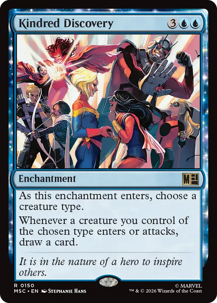 Kindred Discovery — Marvel Super Heroes Commander — Magic: The Gathering