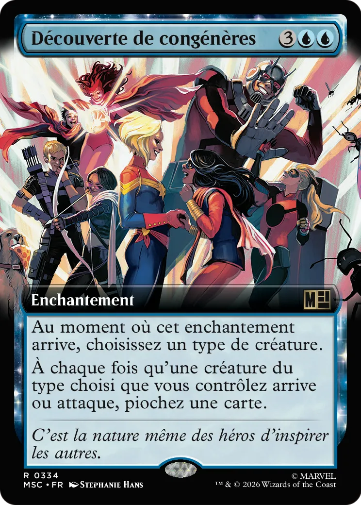 Découverte de congénères — Marvel Super Heroes Commander — Magic: The Gathering