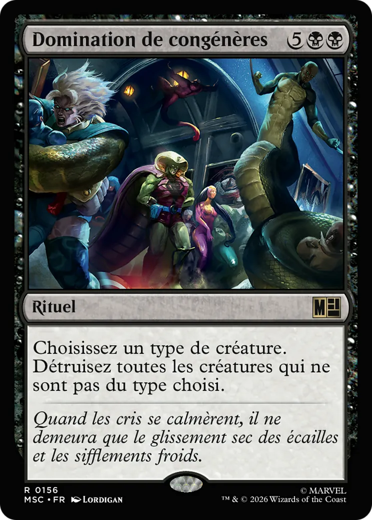 Domination de congénères — Marvel Super Heroes Commander — Magic: The Gathering
