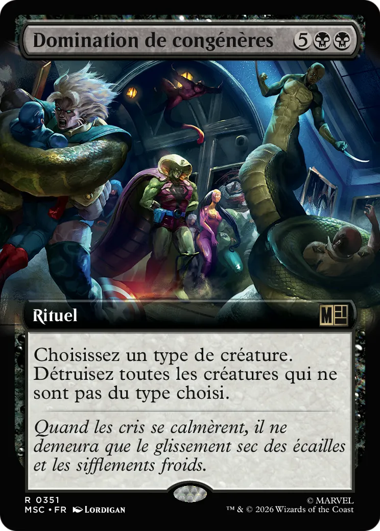 Domination de congénères — Marvel Super Heroes Commander — Magic: The Gathering