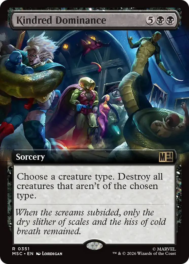 Kindred Dominance — Marvel Super Heroes Commander — Magic: The Gathering