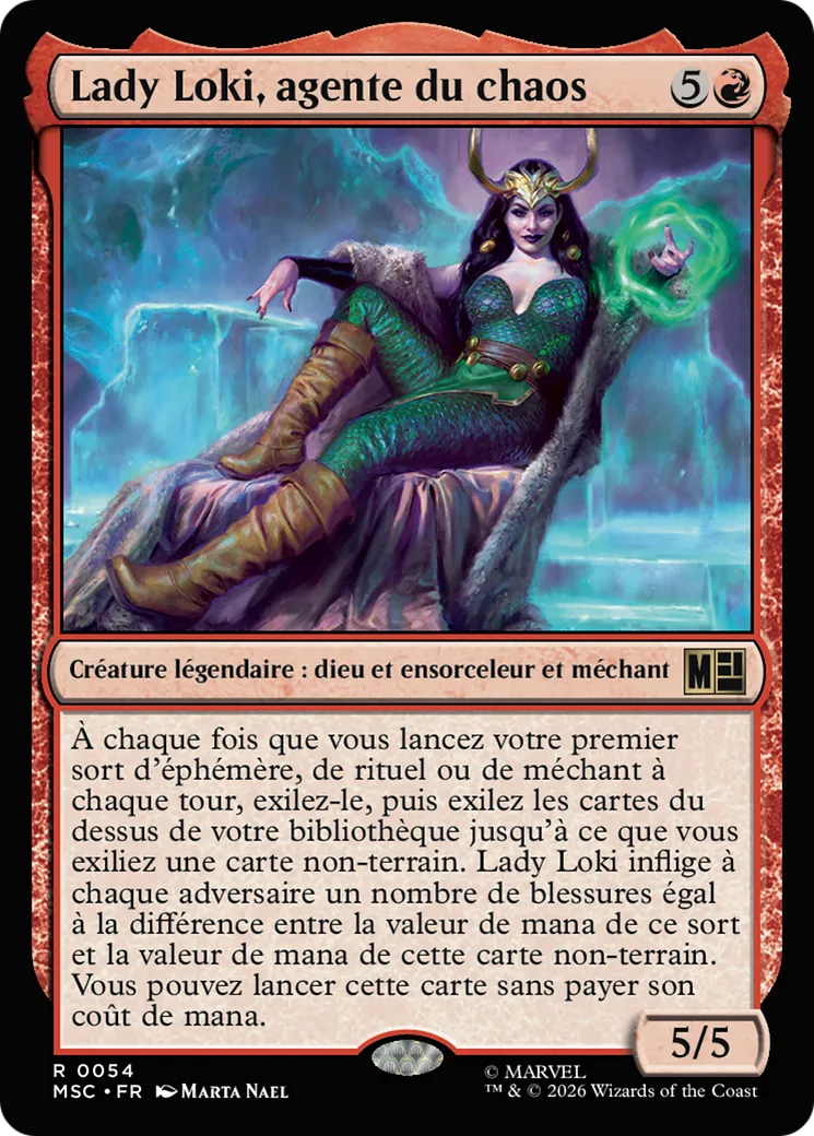 Lady Loki, agente du chaos — Marvel Super Heroes Commander — Magic: The Gathering