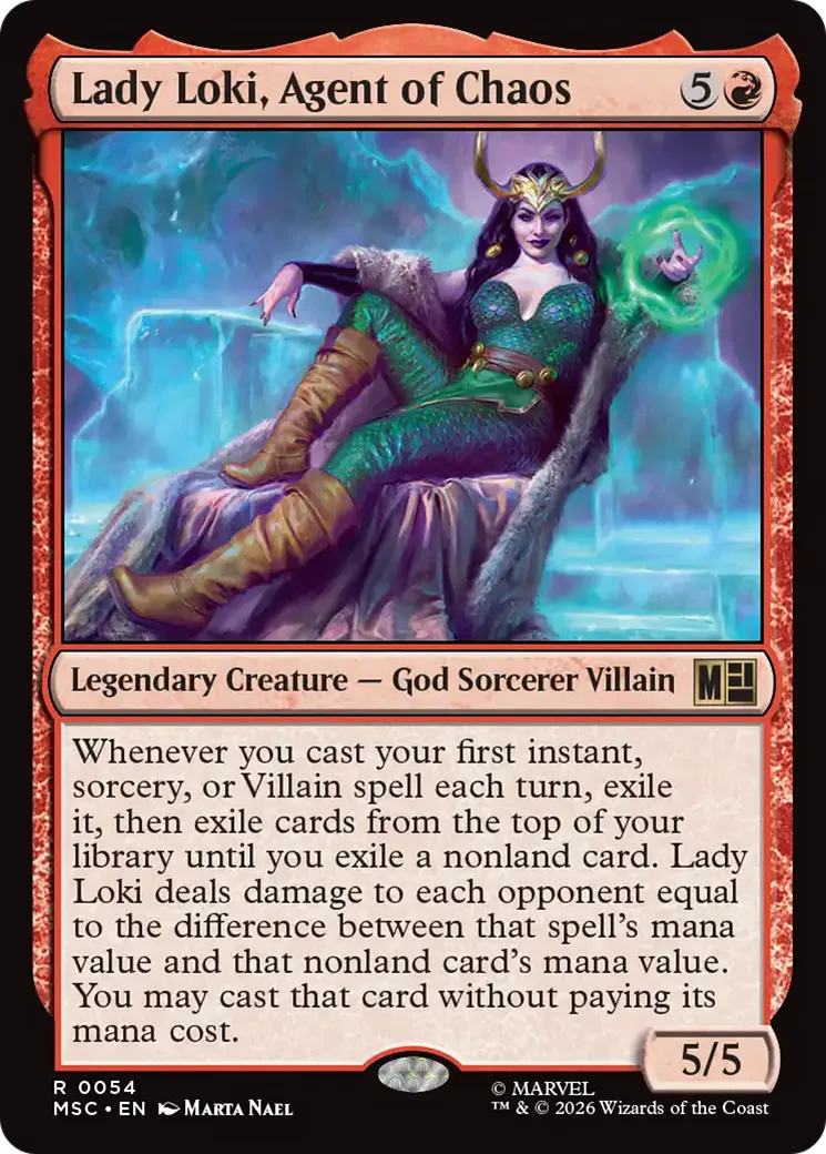 Lady Loki, Agent of Chaos from Marvel Super Heroes Commander - Magic: The Gathering