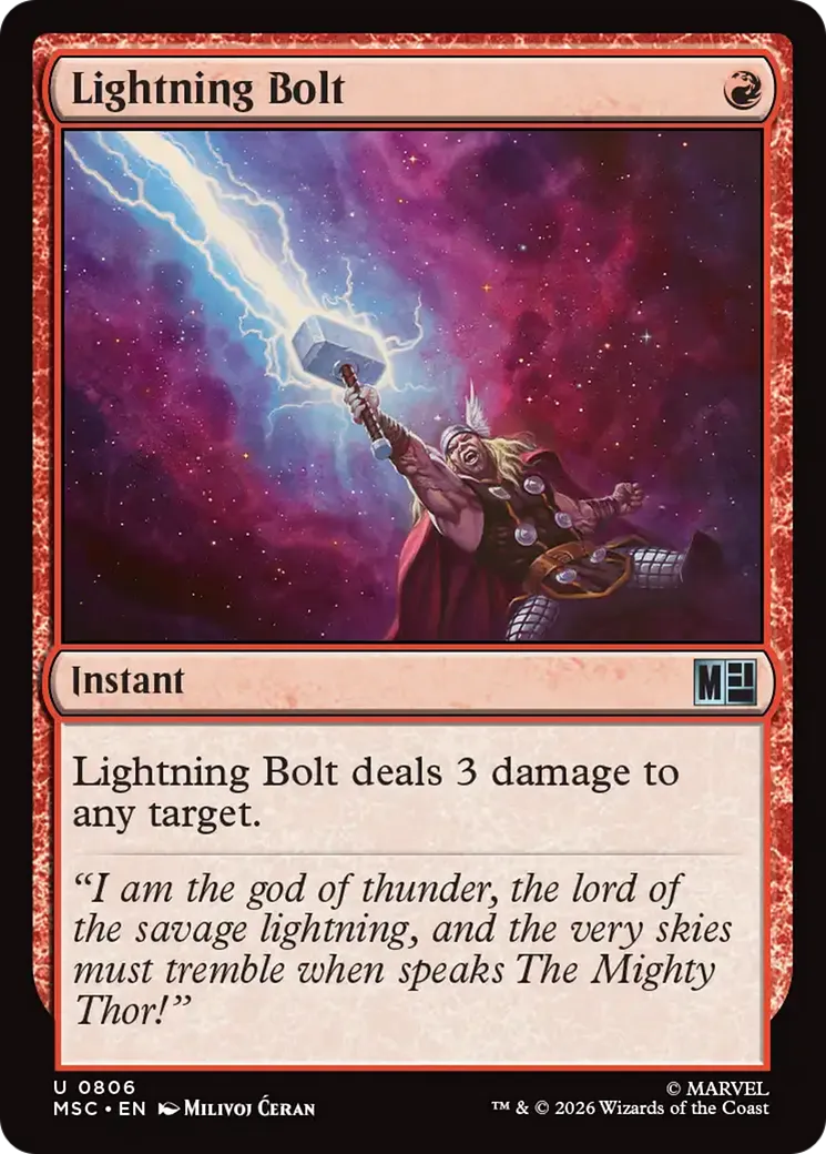Foudre — Marvel Super Heroes Commander — Magic: The Gathering