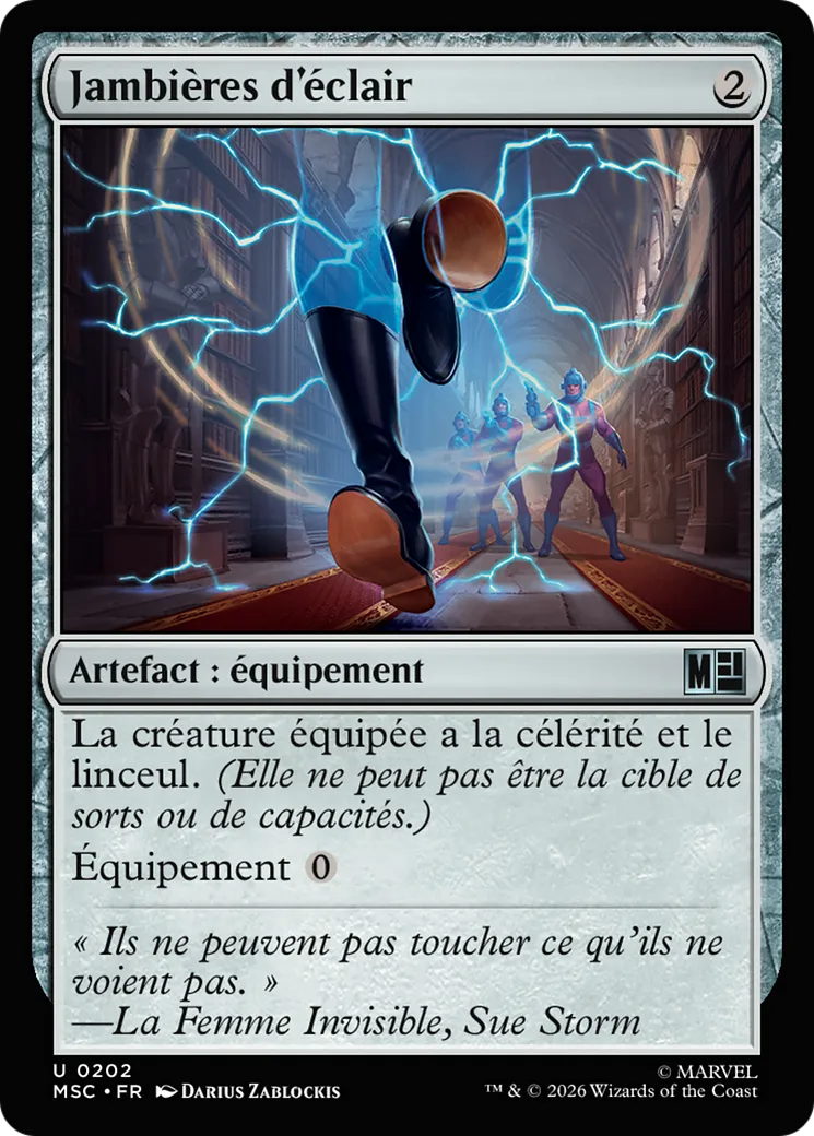 Jambières d'éclair — Marvel Super Heroes Commander — Magic: The Gathering